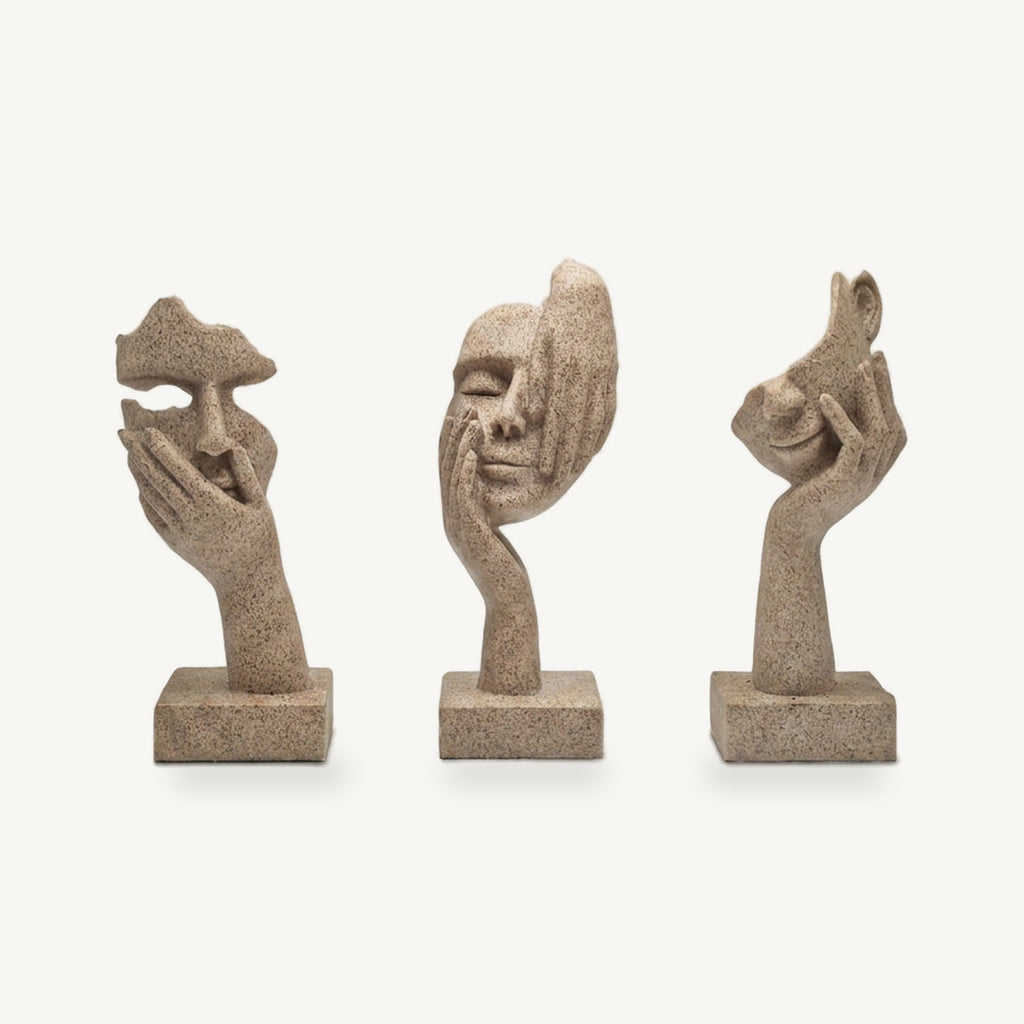 Lureto Sandstone Mask Sculpture